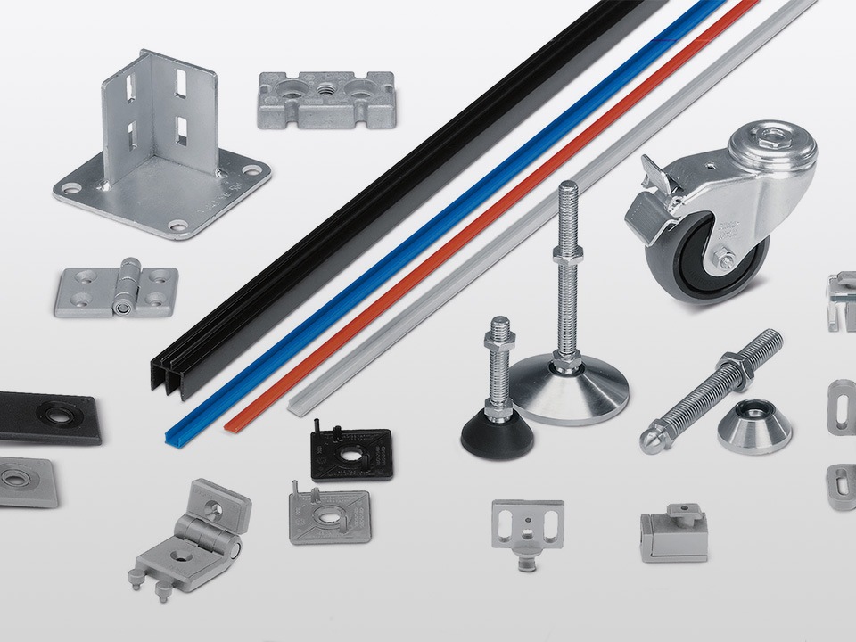 Füsse, Rollen und Nivellierelemente Mechanische Grundelemente FMS-Technik AG Füsse, Rollen und Nivellierelemente Mechanische Grundelemente FMS-Technik AG